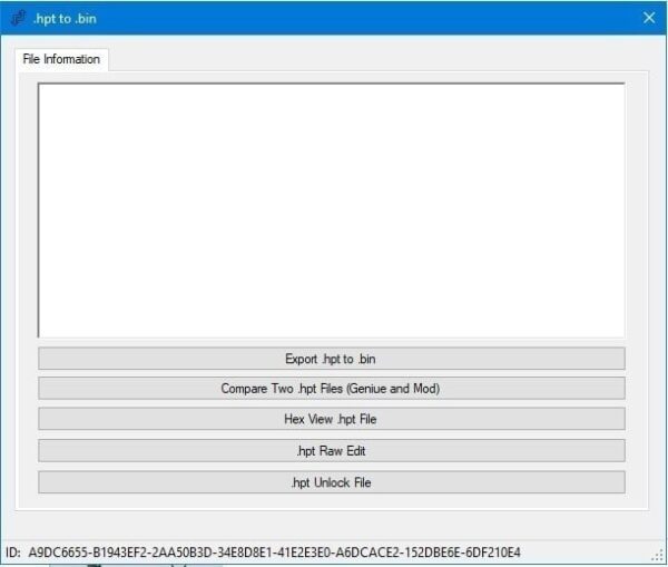 HPT TO BIN CONVERTER LATEST VERSION