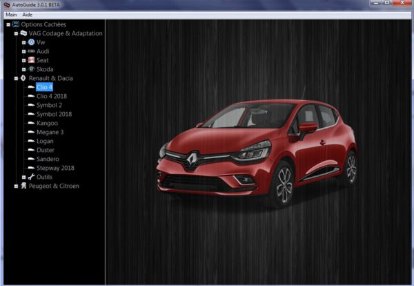 Autoguide 3.0.1 ( options cachées 3.0.1 )VAG ( vw audi seat skoda), et Renault Dacia et PSA