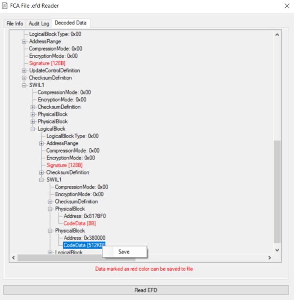 CHRYSLER EFD FCA TO BIN CONVERTER Extract --decode FCA .efd files (crypted) - Image 4