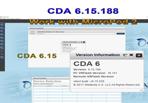 CDA 6.15.188 Engineering Diagnostic Software 2023 for MicroPod II 2 + Flash files Downloader WHATSSAP +447551909037