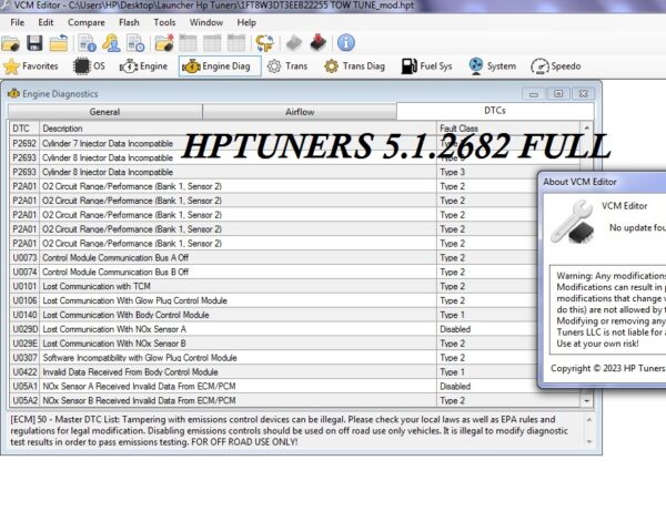 HP TUNERS 5.1.2682 FULL LICENSE MAPS ENABLE COMBUSTION TABLE UNLIMITED CREDIT